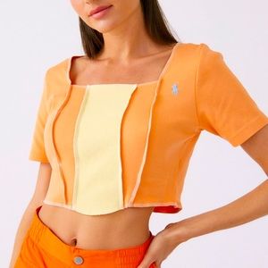 Vintage Urban Renewal Remade Polo Ralph Lauren Outseam Cropped Top